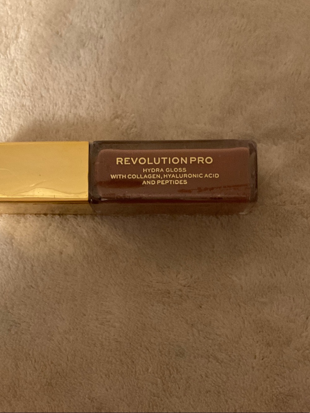 Revolution Pro Hydra Gloss Lip Gloss - Brown with Gold Cap